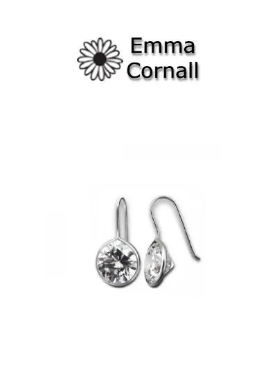 CZ Crystal Drop Earrings