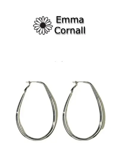 Large Shaped Hoop Earrings