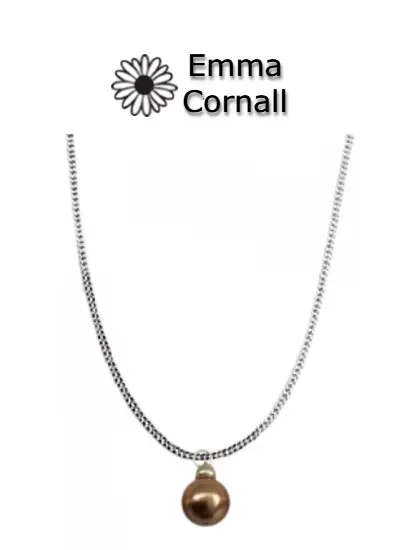 Swarovski Bronze Pearl drop Necklet